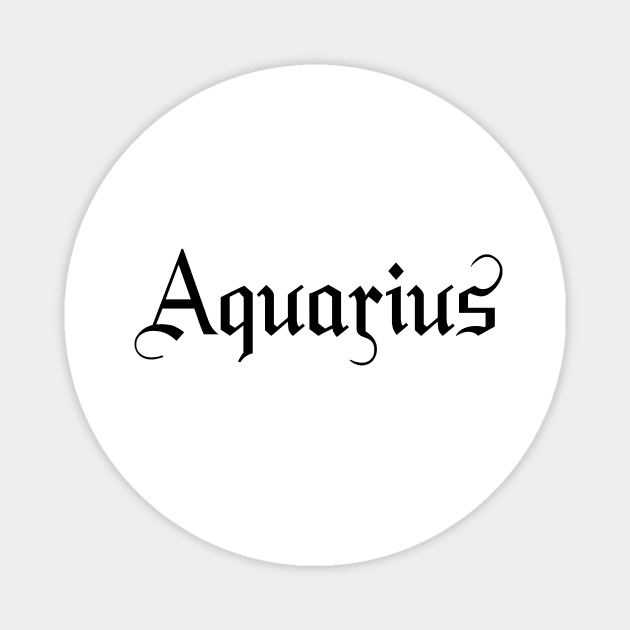 Aquarius zodiac sign Magnet by ElisDesigns